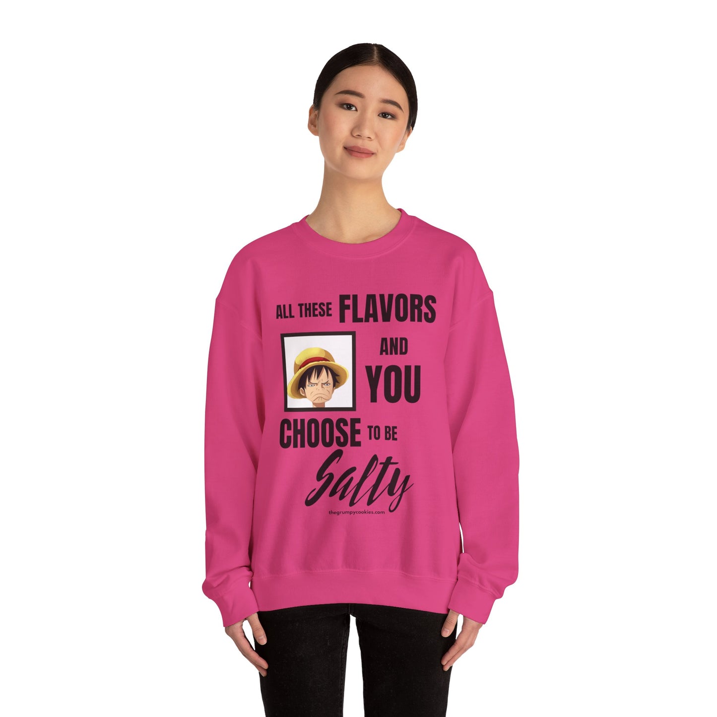 Luffy Choose to Be Salty  Unisex Heavy Blend™ Crewneck Sweatshirt