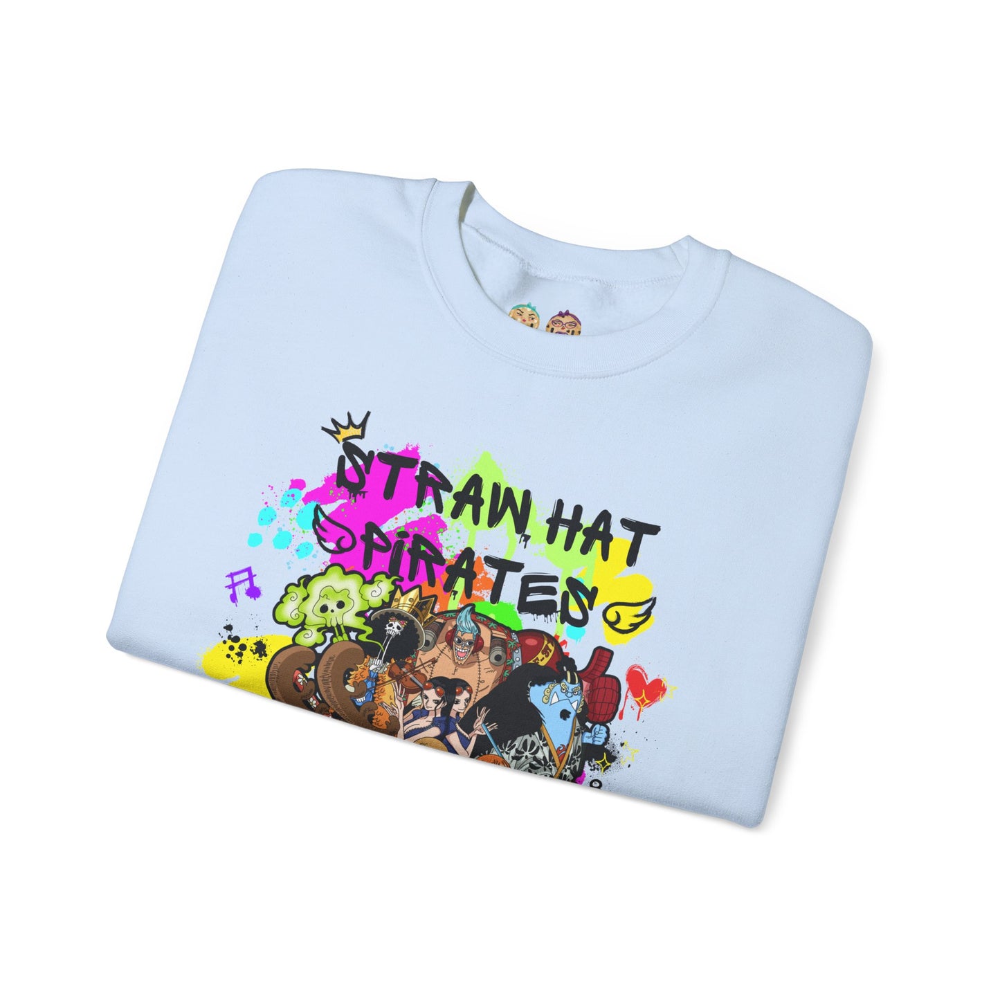 One Piece - Graffiti Straw Hat Crew Unisex Heavy Blend™ Crewneck Sweatshirt