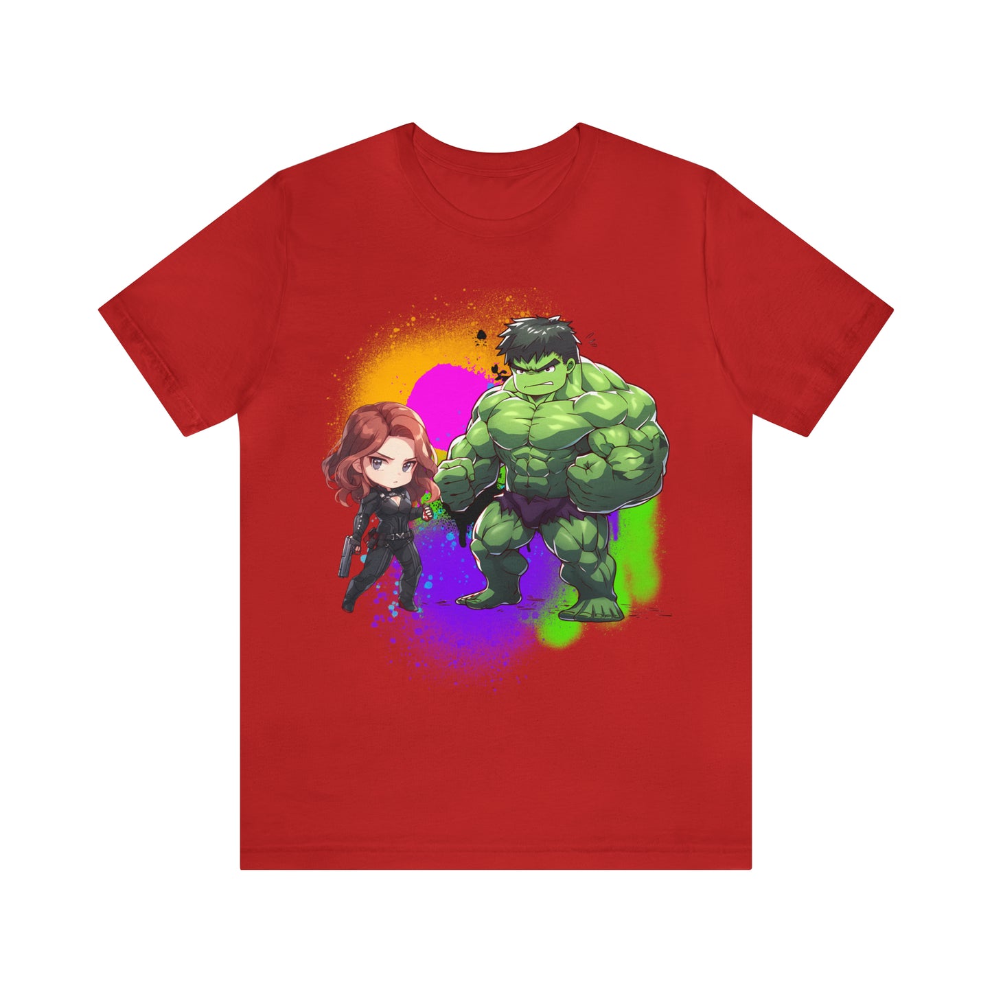 Hulk Loves Black Widow Jersey Short Sleeve Tee