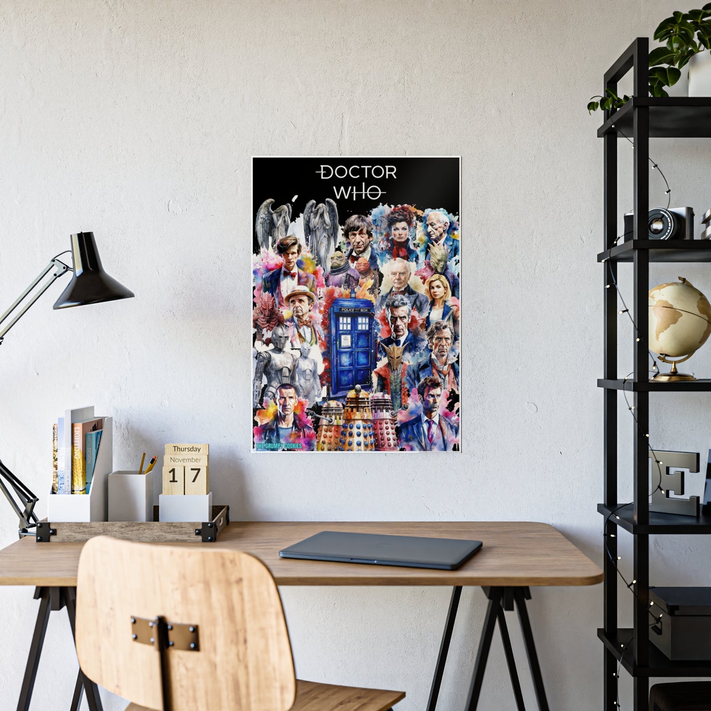 Dr Who - The Doctor and his Foes Glossy Art Print