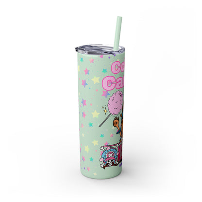 One Piece - Chopper Loves Cotton Candy Skinny Tumbler with Straw, 20oz