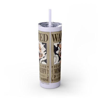 One Piece - Luffy Fifth Gear Skinny Tumbler with Straw, 20oz