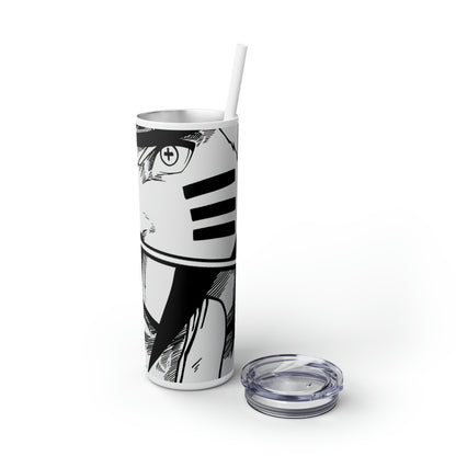 Naruto and Sasuke Skinny Tumbler with Straw, 20oz