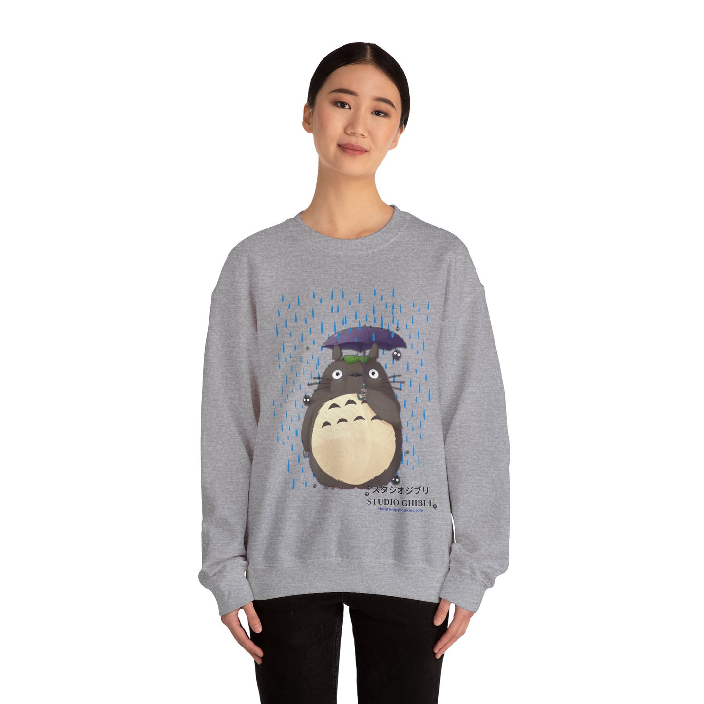 Totoro in the Rain Unisex Heavy Blend™ Crewneck Sweatshirt