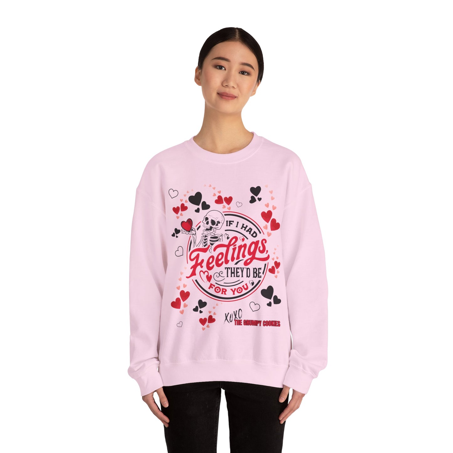 The Grumpy Cookies - If I Had Feelings Unisex Heavy Blend™ Crewneck Sweatshirt