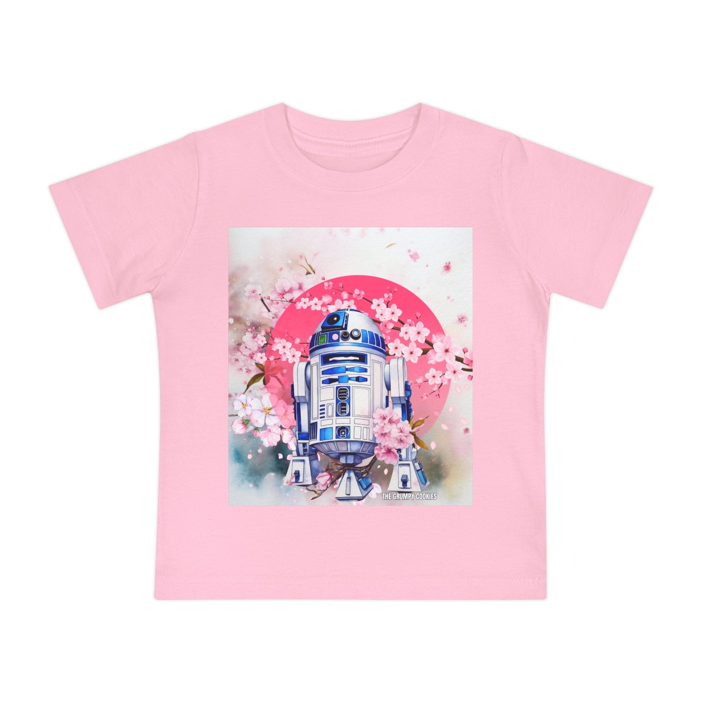 Star Wars - Cherry Blossom R2D2 Baby Short Sleeve T-Shirt