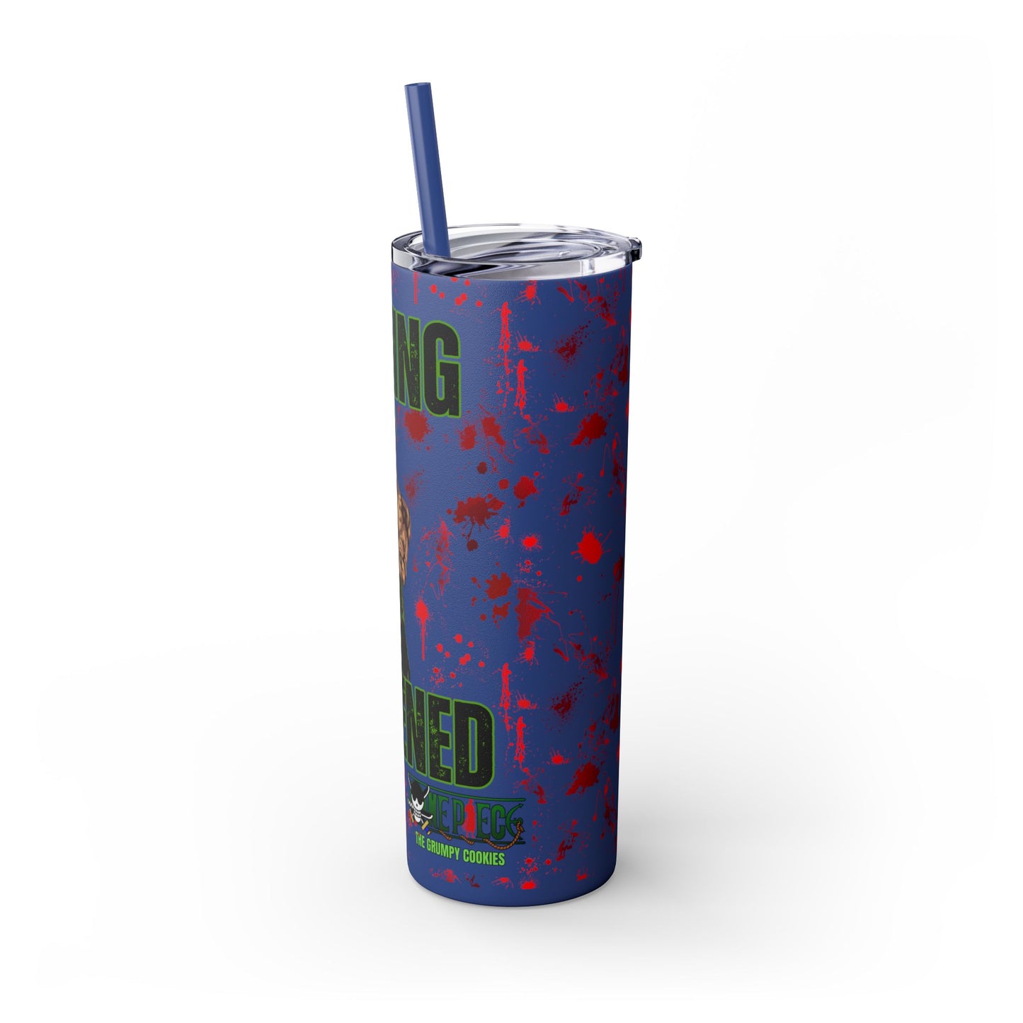 One Piece - Zoro Nothing Happened Skinny Tumbler with Straw, 20oz