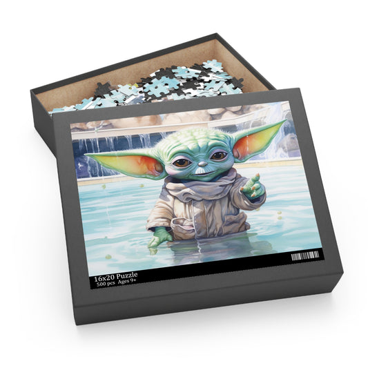 Yoda at the Pool Party Puzzle (120, 252, 500-Piece)