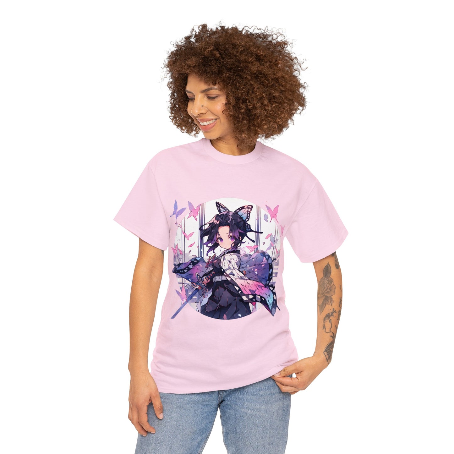 Stained Glass Shinobu Kocho Series Unisex Heavy Cotton Tee