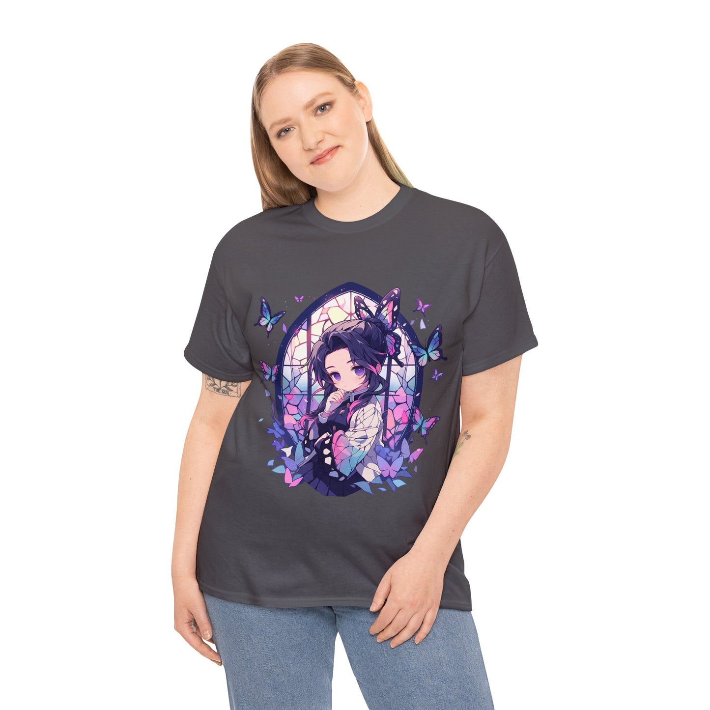 Stained Glass Shinobu Kocho Series Unisex Heavy Cotton Tee