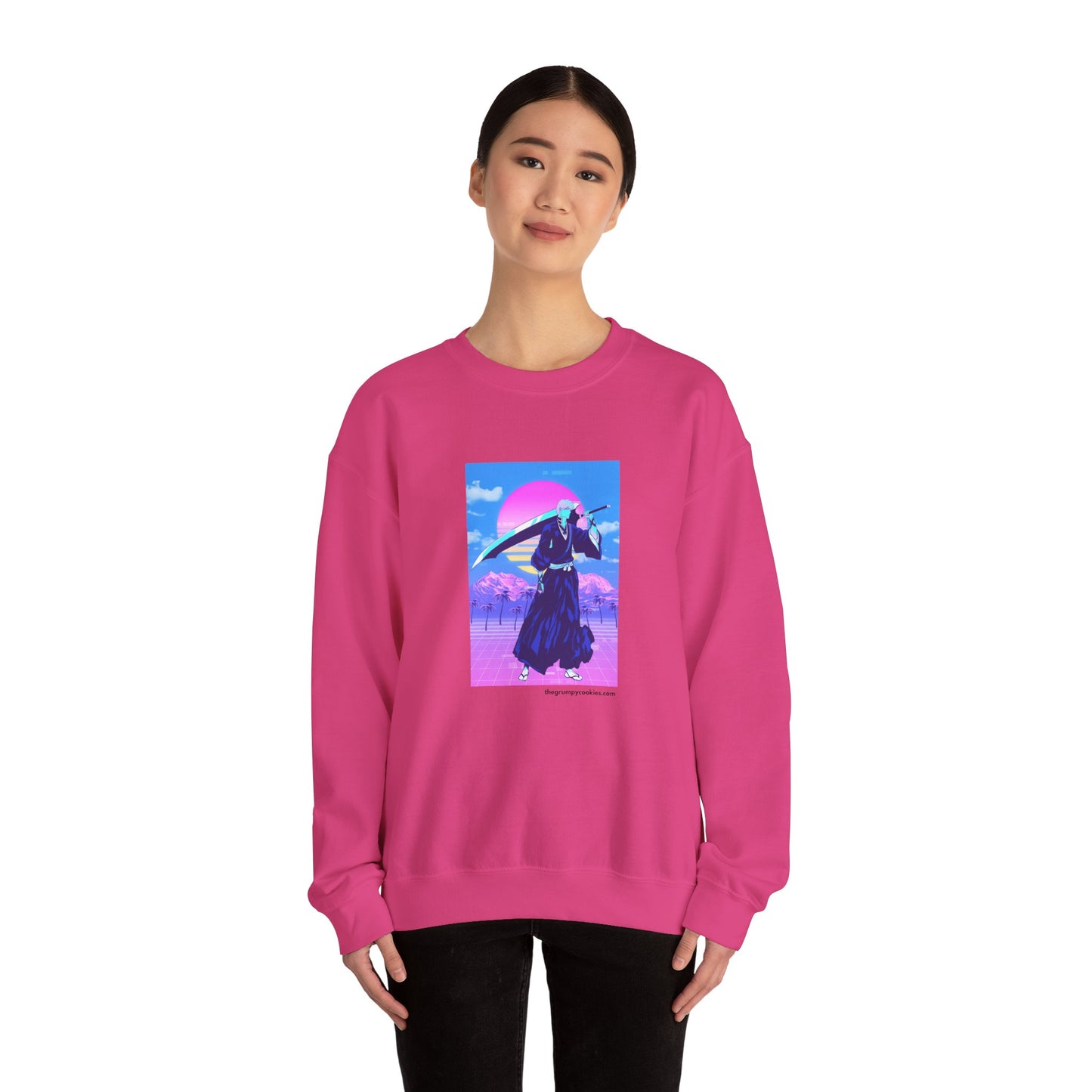 Vaporwave Ichigo Unisex Heavy Blend™ Crewneck Sweatshirt