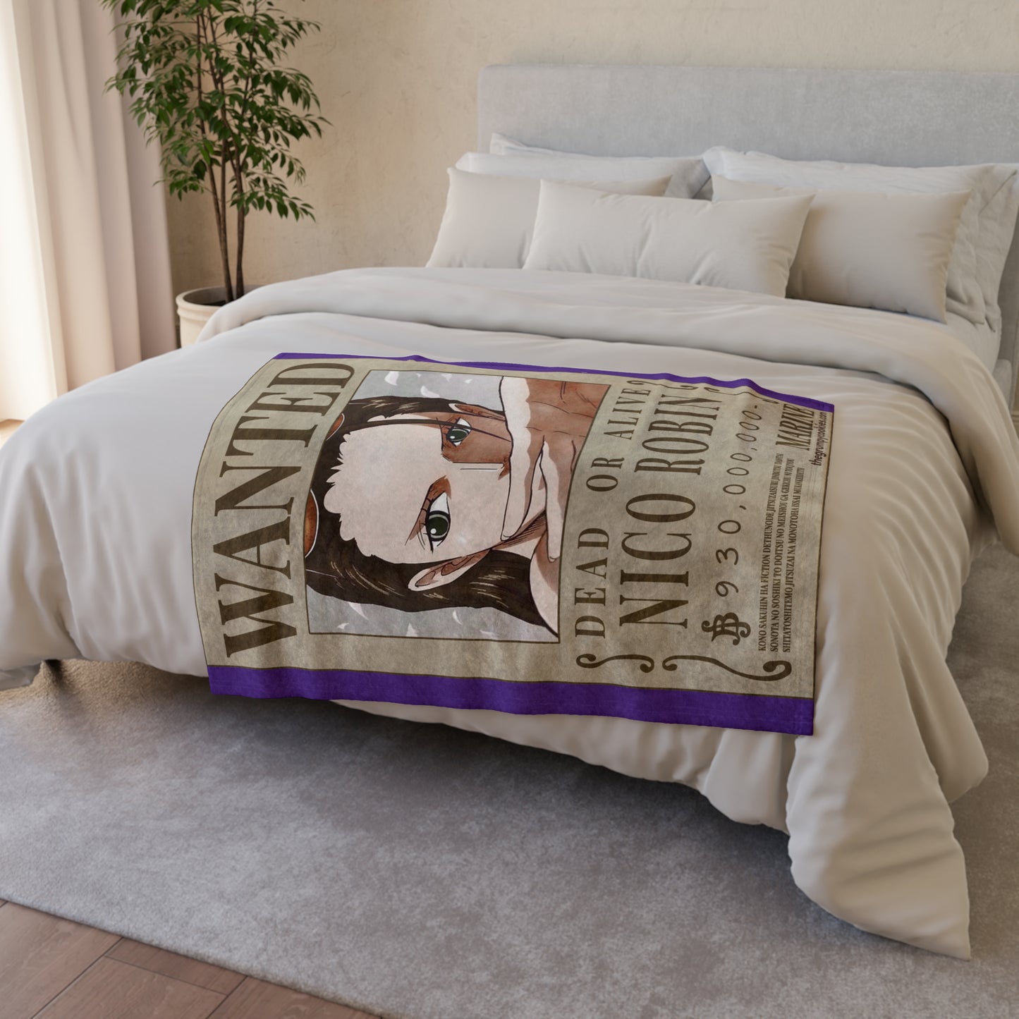 Robin Wanted Poster Polyester Blanket