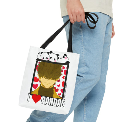 Mr Villian Loves Pandas Tote Bag