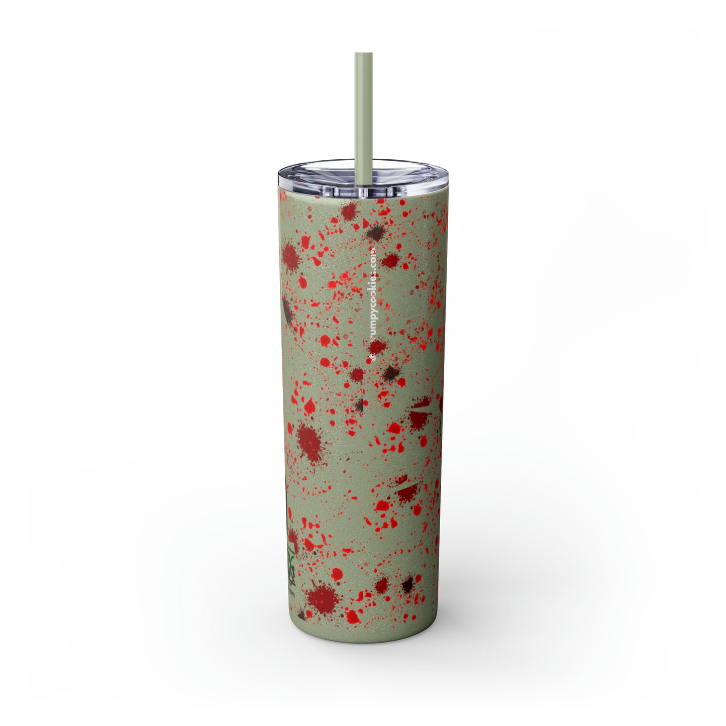 Zoro Nothing Happened Skinny Tumbler with Straw, 20oz