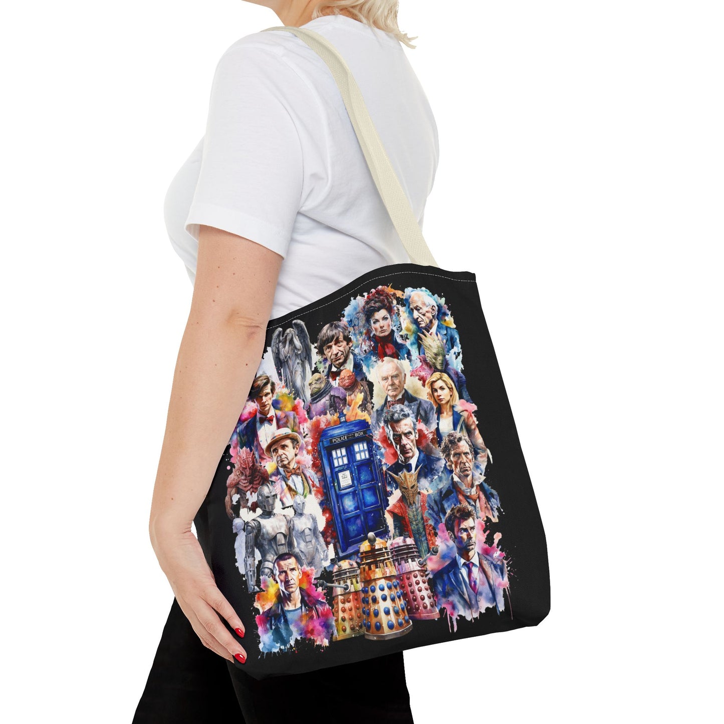 Dr Who - The Doctor and his Foes Tote Bag