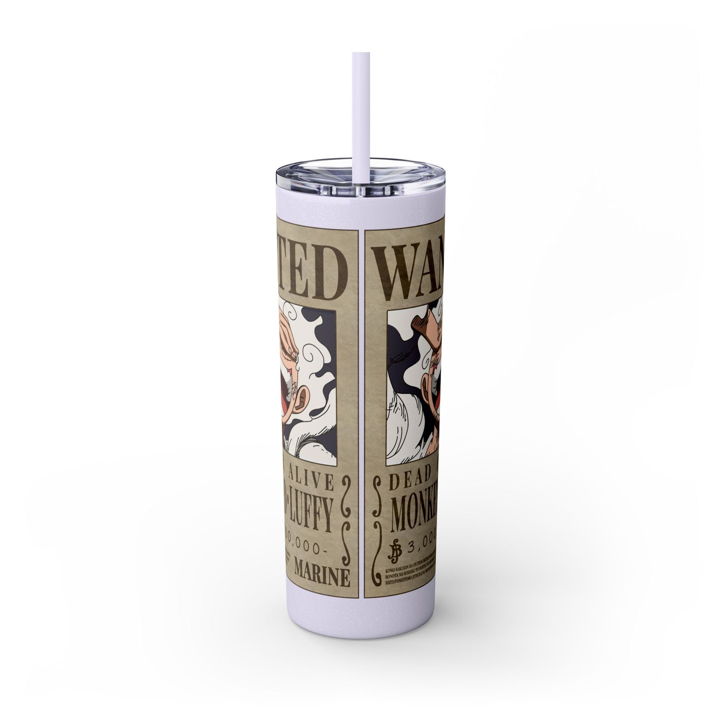 One Piece - Luffy Fifth Gear Skinny Tumbler with Straw, 20oz