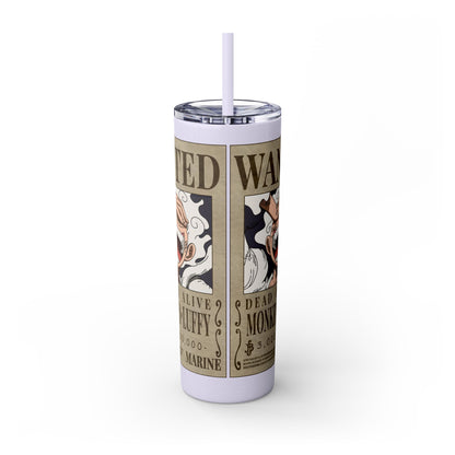 One Piece - Luffy Fifth Gear Skinny Tumbler with Straw, 20oz