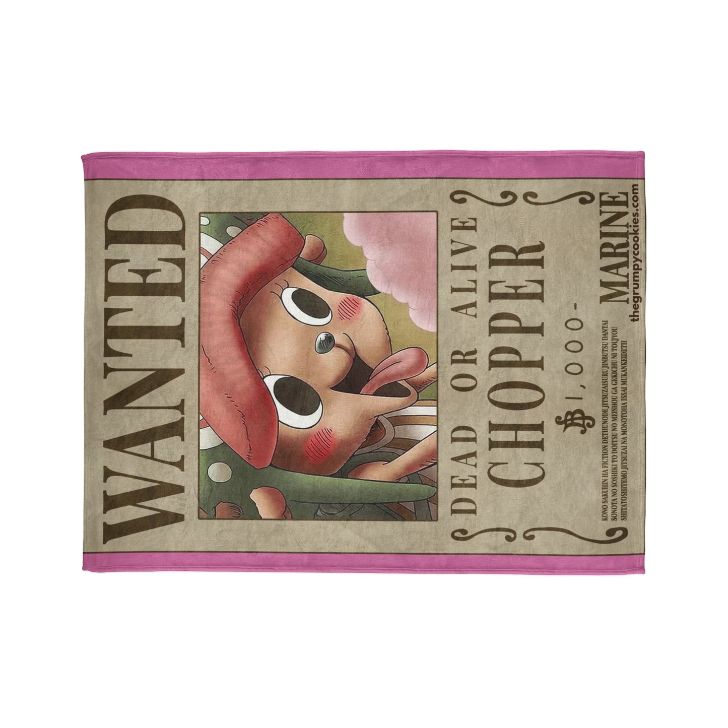 Chopper Wanted Poster Polyester Blanket