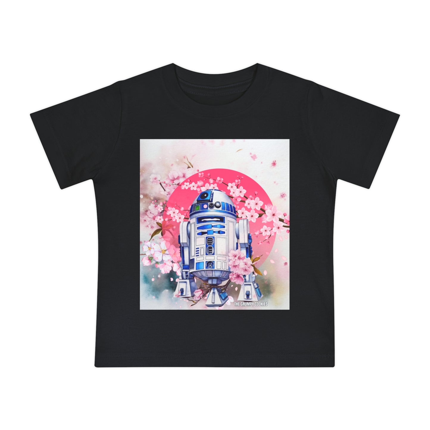 Star Wars - Cherry Blossom R2D2 Baby Short Sleeve T-Shirt