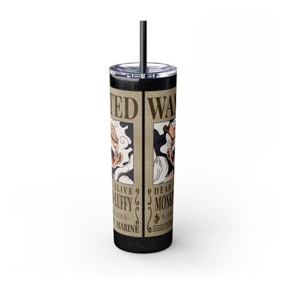 One Piece - Luffy Fifth Gear Skinny Tumbler with Straw, 20oz