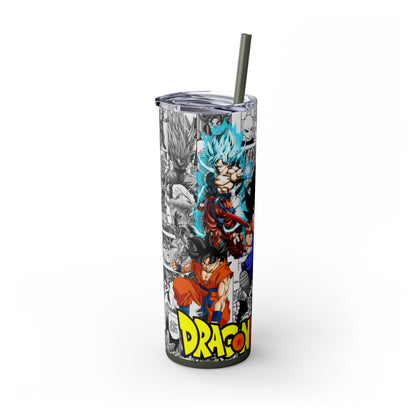 Dragon Ball Z Skinny Tumbler with Straw, 20oz