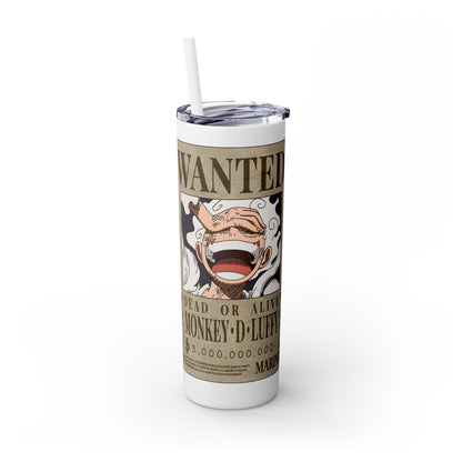 One Piece - Luffy Fifth Gear Skinny Tumbler with Straw, 20oz