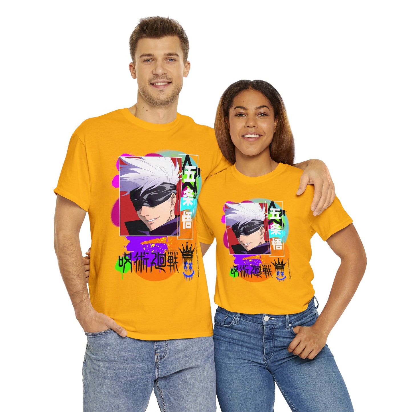 Gojo's Side Smile Unisex Heavy Cotton Tee