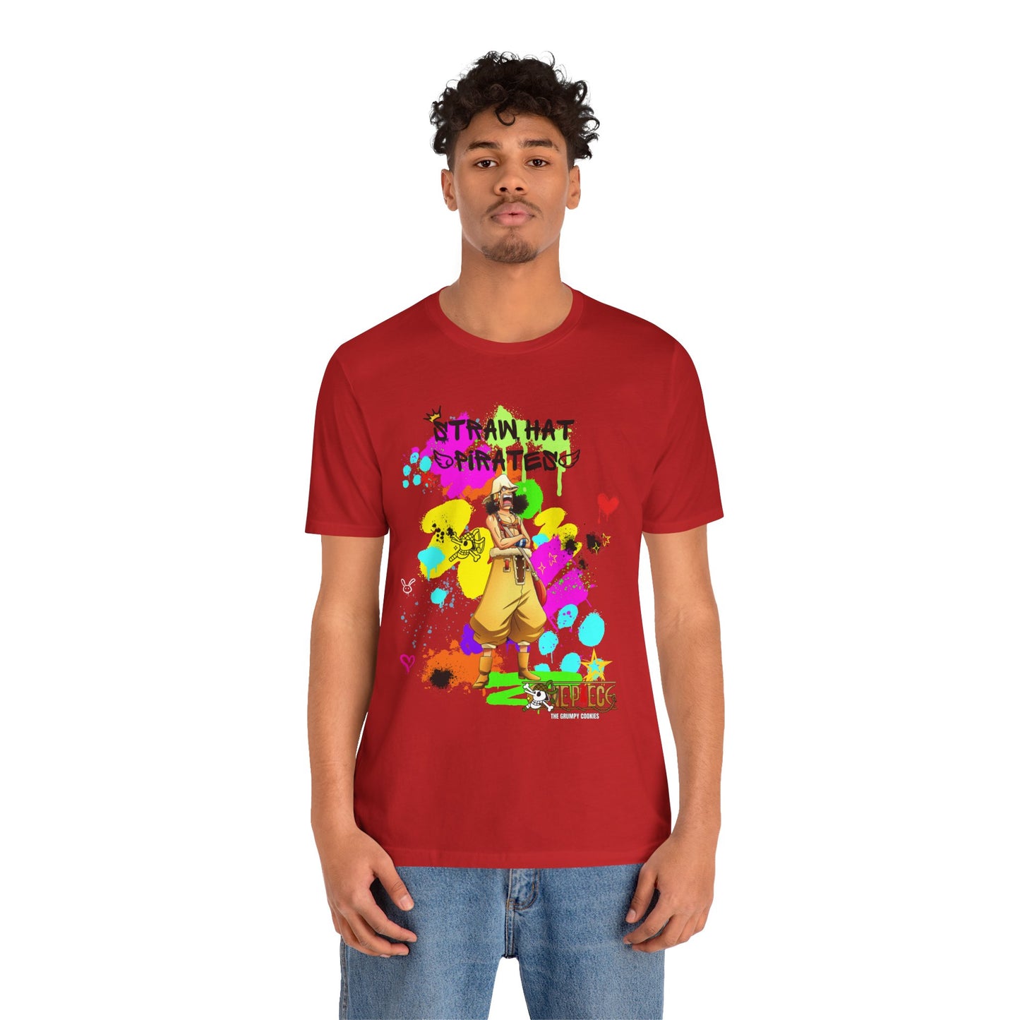 One Piece - Graffiti Usopp  Unisex Jersey Short Sleeve Tee