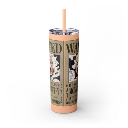 One Piece - Luffy Fifth Gear Skinny Tumbler with Straw, 20oz