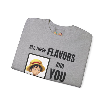 Luffy Choose to Be Salty  Unisex Heavy Blend™ Crewneck Sweatshirt