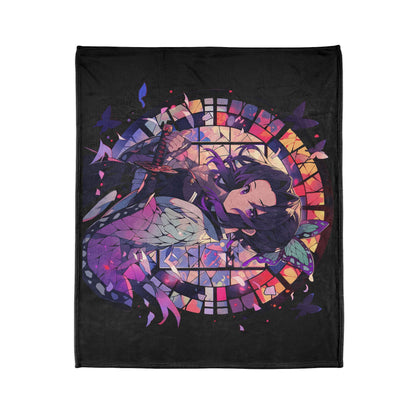 Demon Slayer - Stained Glass Shinobu Kocho Series Polyester Blanket