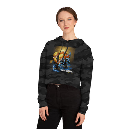 Demon Slayer - Zenitsu Agatsuma Crew Women’s Cropped Hooded Sweatshirt