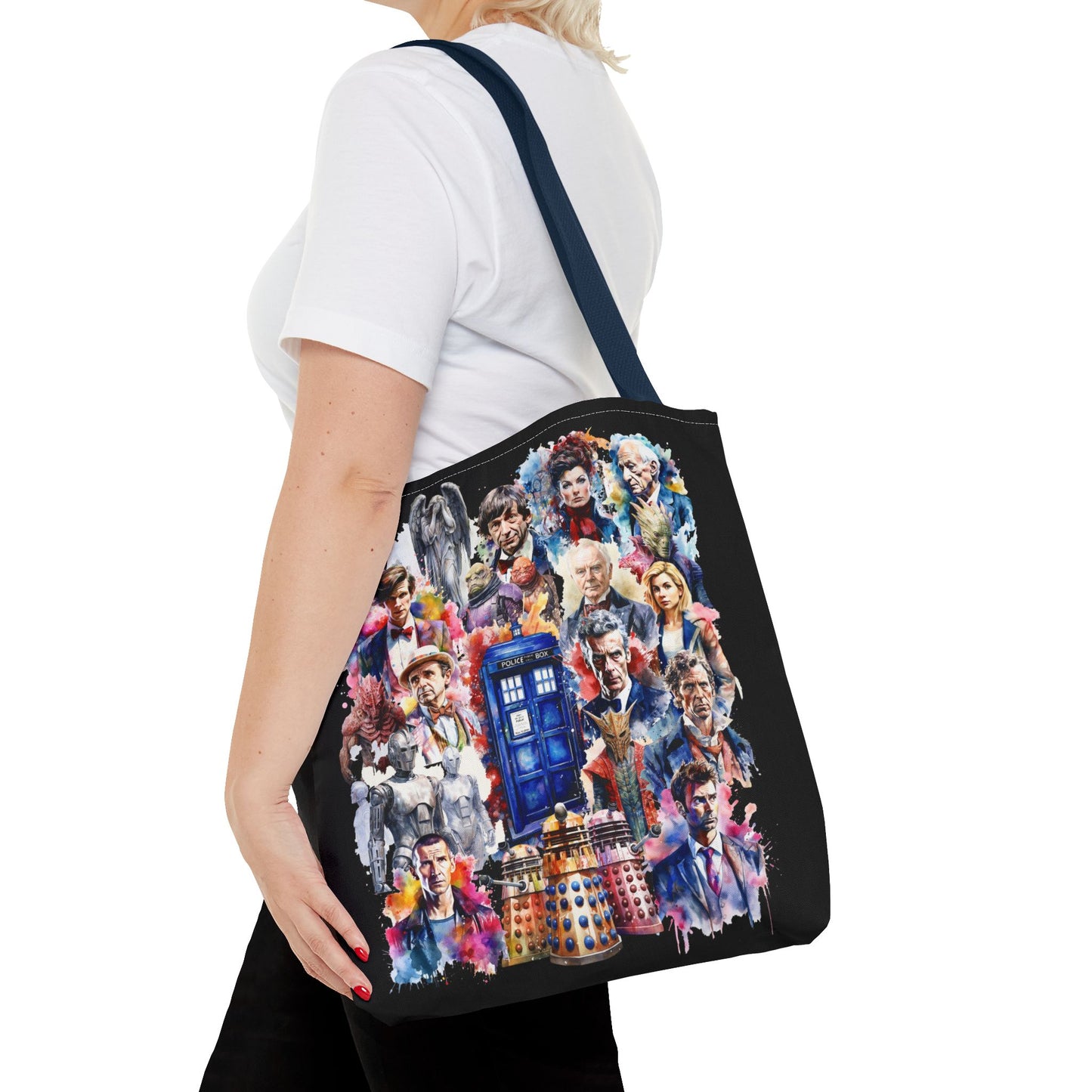 Dr Who - The Doctor and his Foes Tote Bag