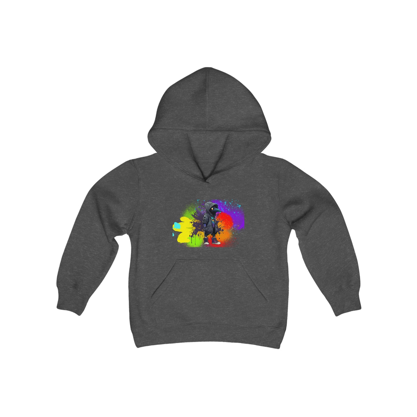 Kuro the Raven Youth Heavy Blend Hooded Sweatshirt