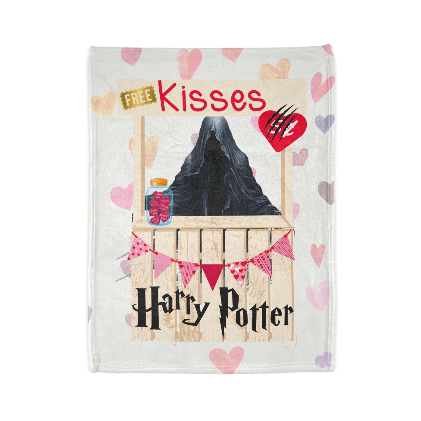 Free Kisses Polyester Blanket