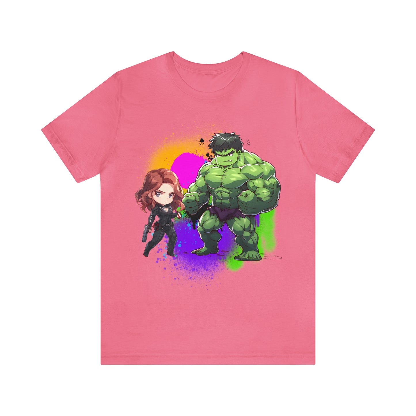 Hulk Loves Black Widow Jersey Short Sleeve Tee