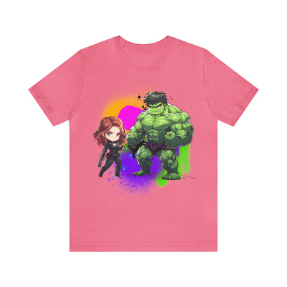 Hulk Loves Black Widow Jersey Short Sleeve Tee