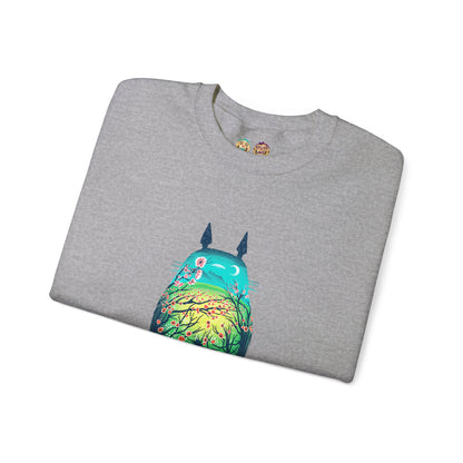 Totoro Garden Unisex Heavy Blend™ Crewneck Sweatshirt