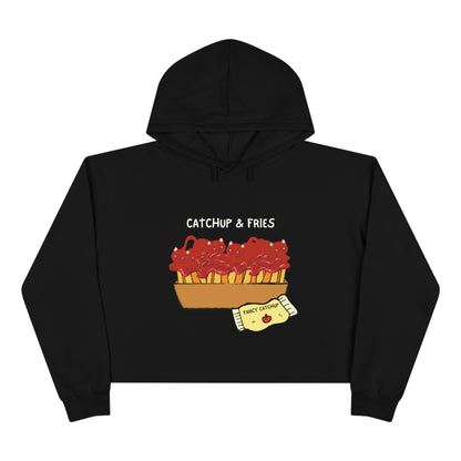 Catsup & Fries Crop Hoodie