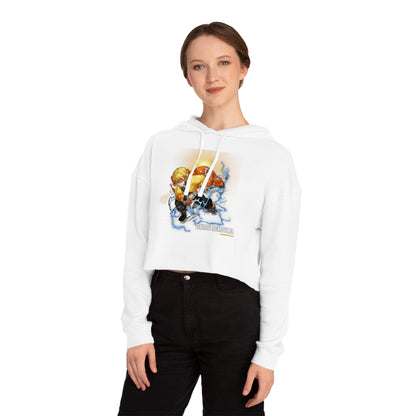 Demon Slayer - Zenitsu Agatsuma Crew Women’s Cropped Hooded Sweatshirt