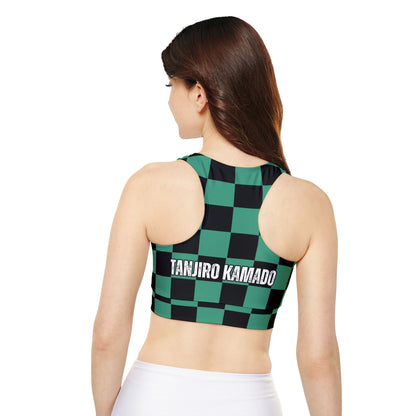 Demon Slayer - Tanjiro Time Lined, Padded Sports Bra