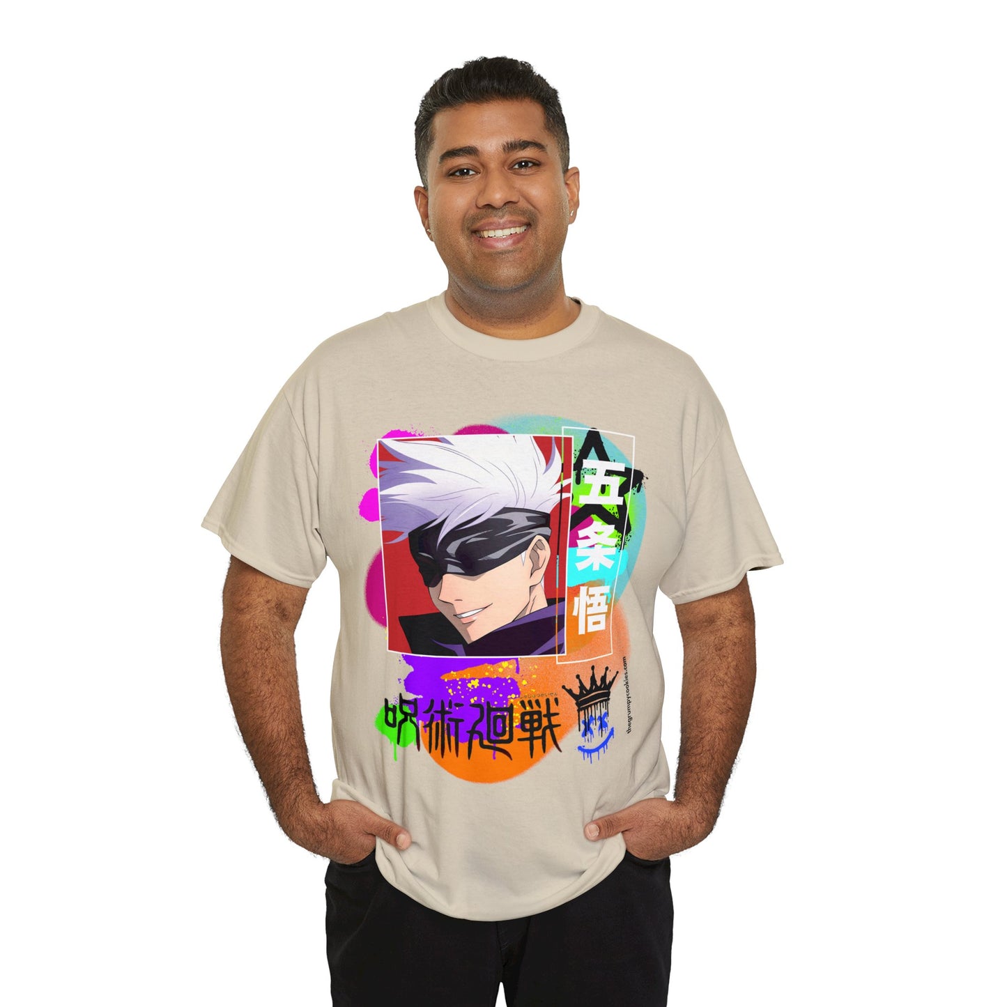 Gojo's Side Smile Unisex Heavy Cotton Tee