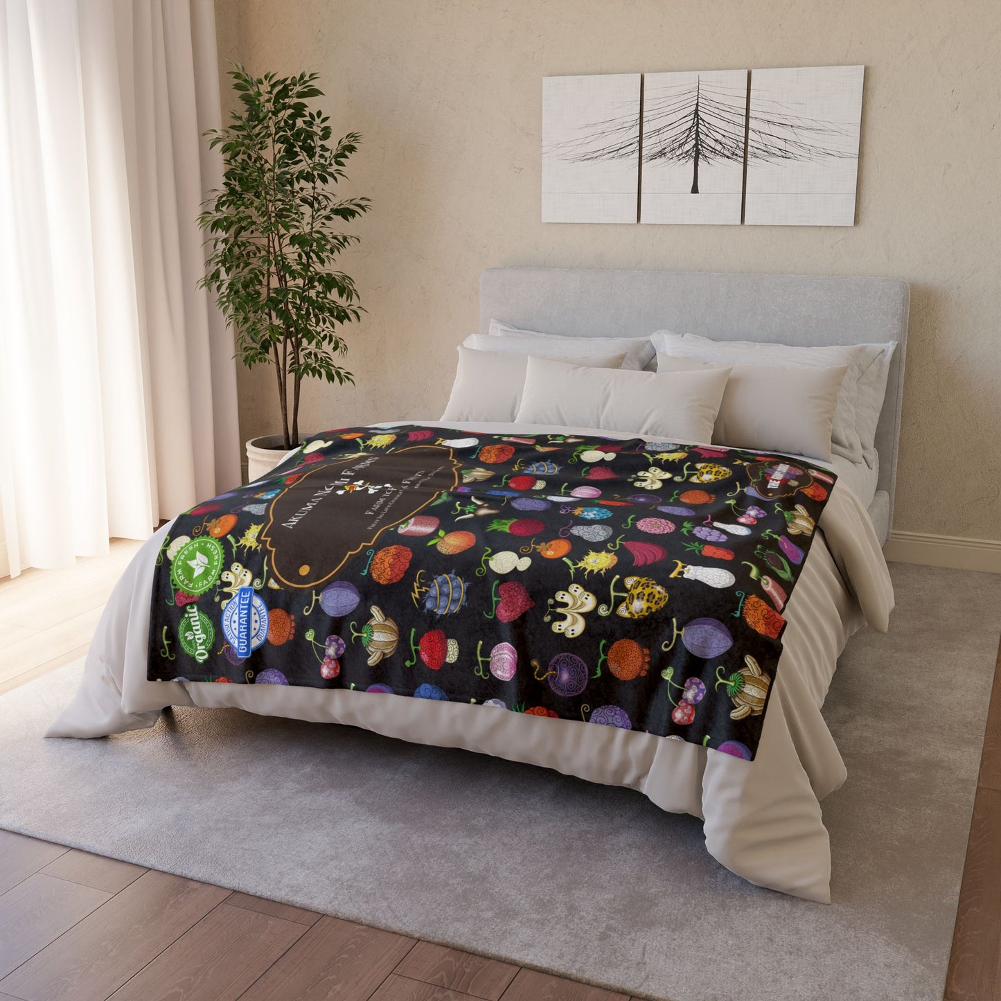 One Piece - Organic Devil Fruit Brook Polyester Blanket