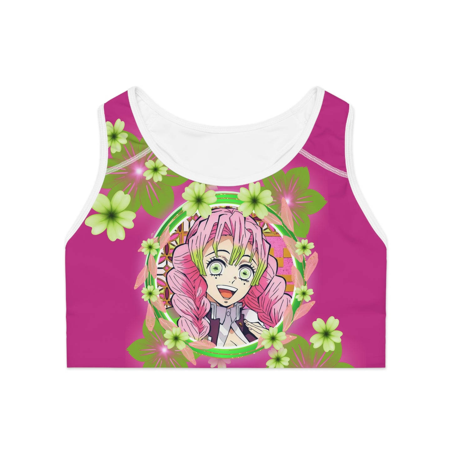 Demon Slayer - Love Me Hashira Mitsuri Sports Bra (AOP)