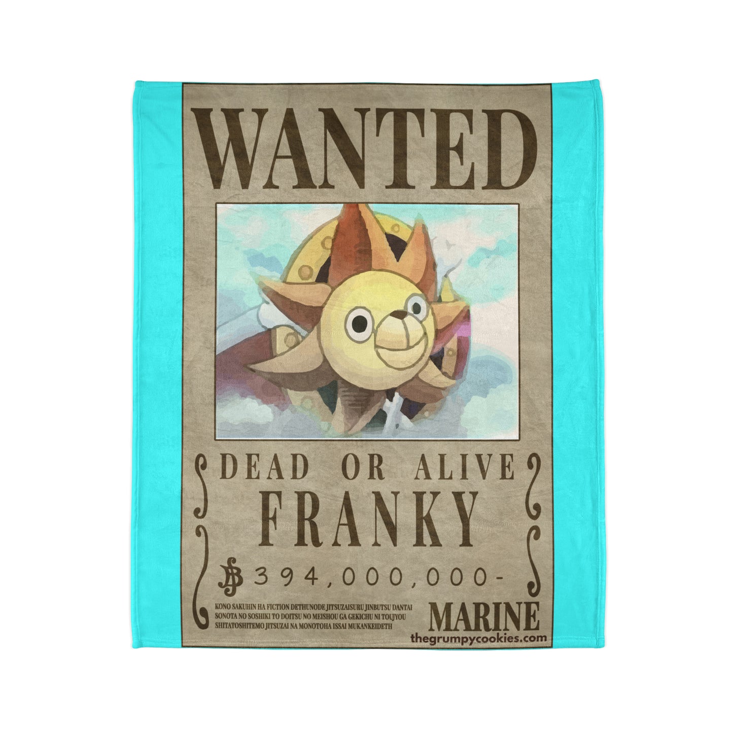 Franky Wanted Poster Polyester Blanket