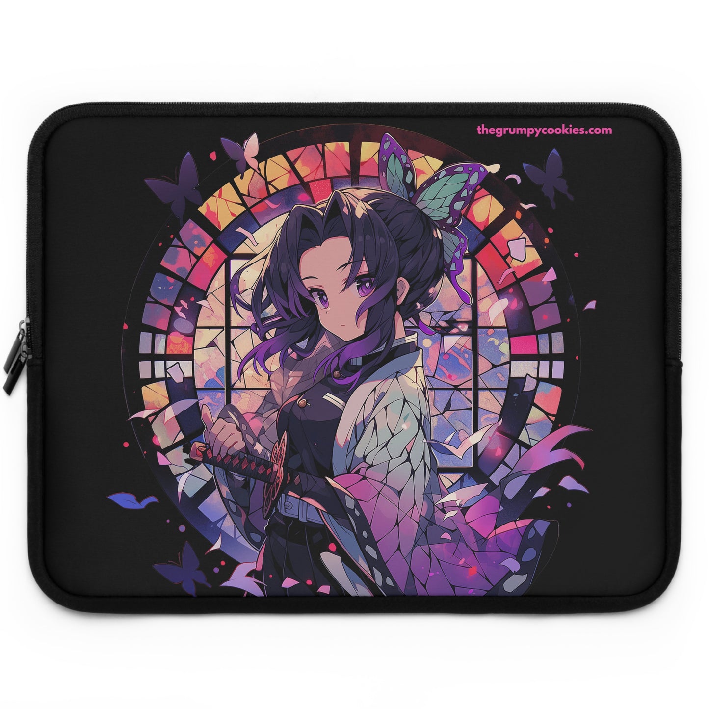 Stained Glass Shinobu Kocho Series Laptop Sleeve