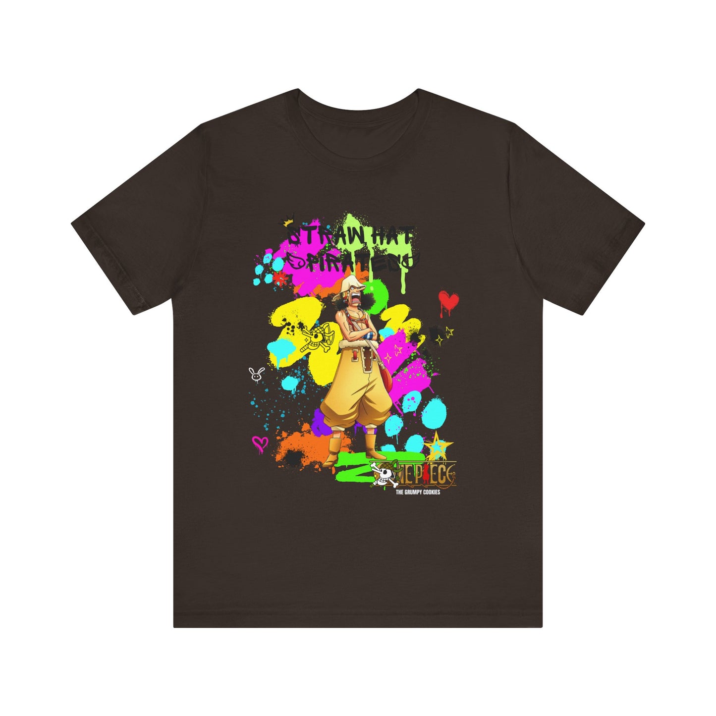 One Piece - Graffiti Usopp  Unisex Jersey Short Sleeve Tee