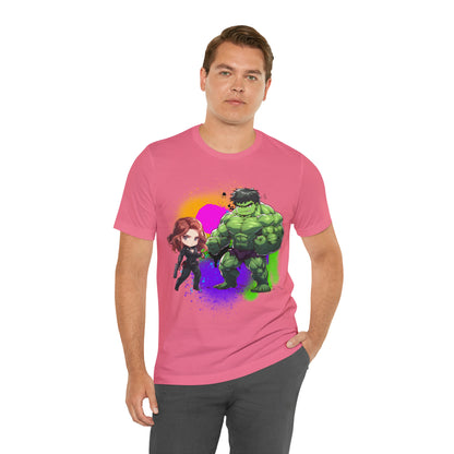 Hulk Loves Black Widow Jersey Short Sleeve Tee