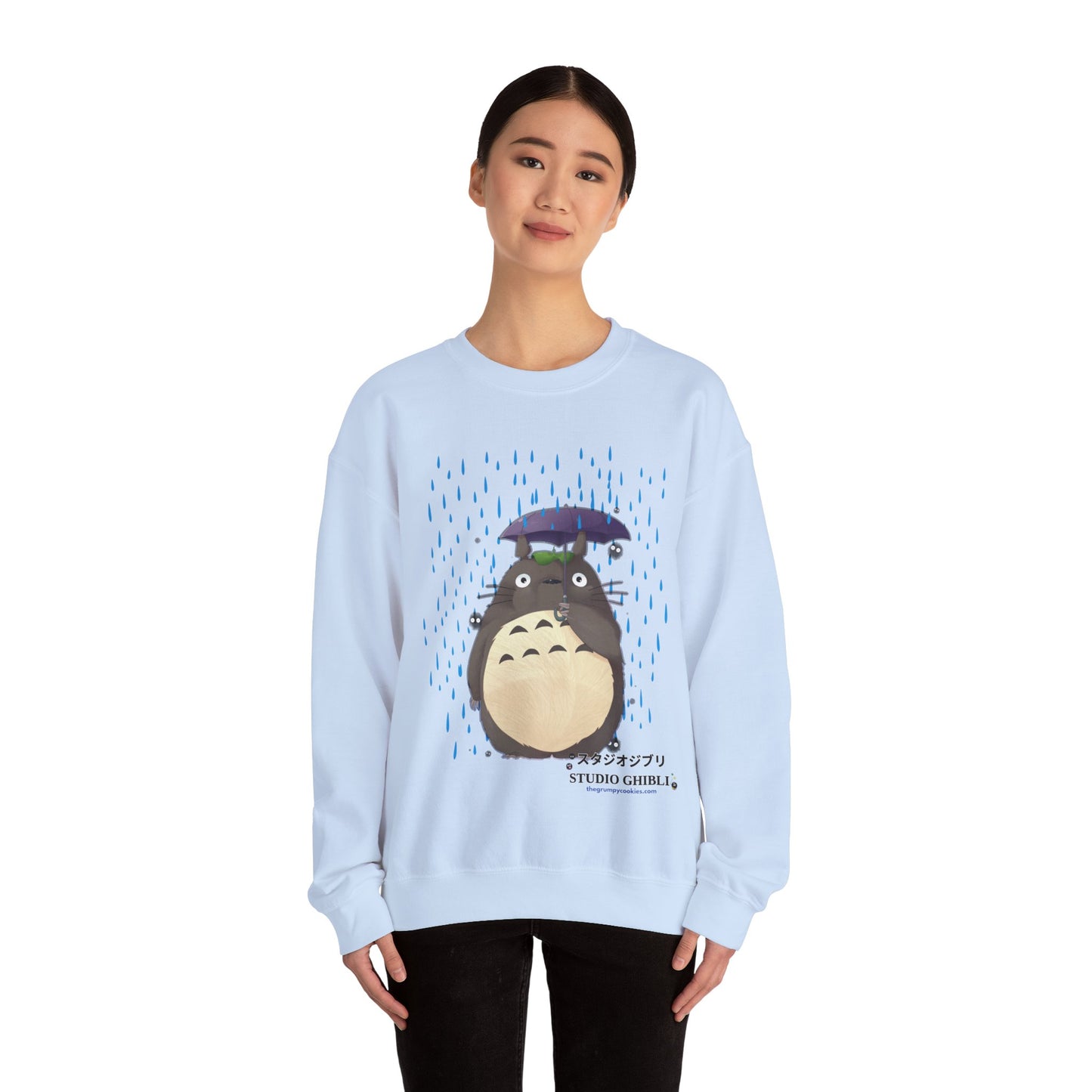 Totoro in the Rain Unisex Heavy Blend™ Crewneck Sweatshirt