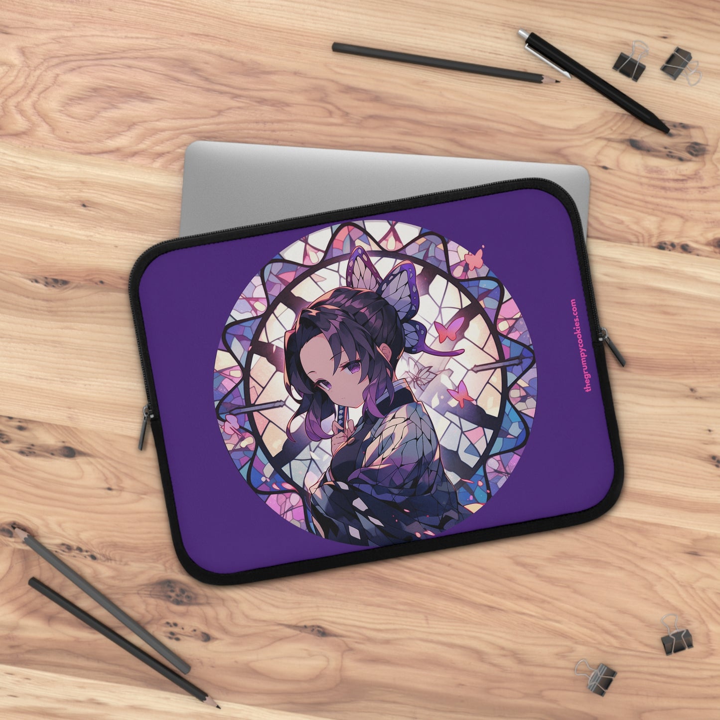 Stained Glass Shinobu Kocho Series Laptop Sleeve